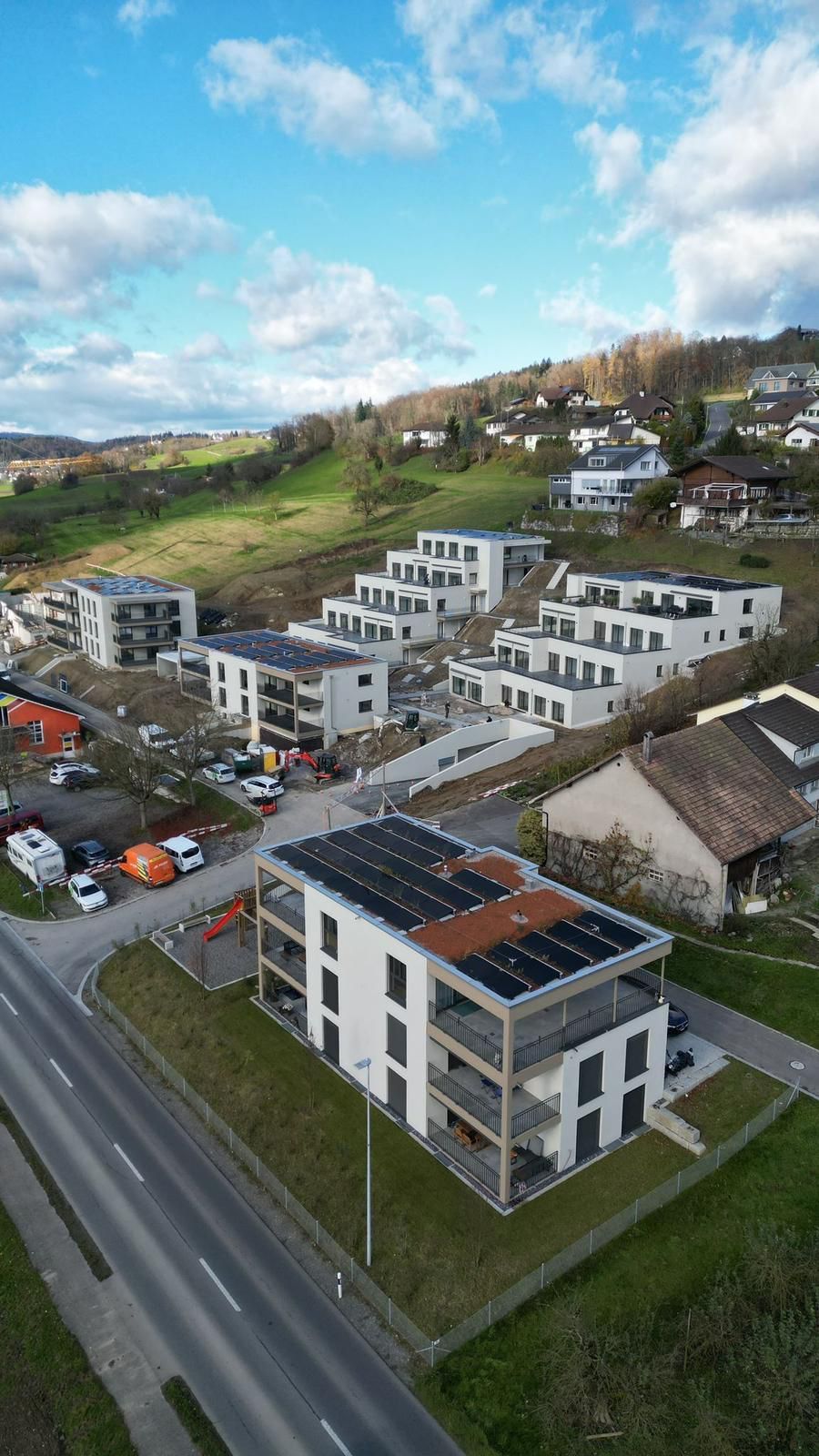 Überbauung in Seengen AG – Fassadenarbeiten von Peschar Allround